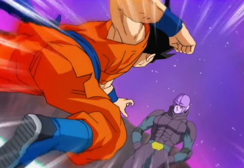 Goku face à Hit