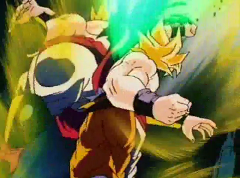 Goku frappe Broly