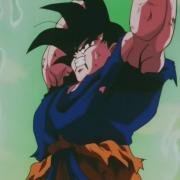 Goku réalise la technique du genkidama sur Namec