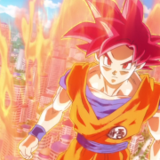 Goku SSJ God dans Battle of Gods